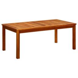 Berkfield Home Garden Coffee Table 110x60x45 cm Solid Acacia Wood in Brown - Size: 110 x 60 x 45 cm - thumbnail 2