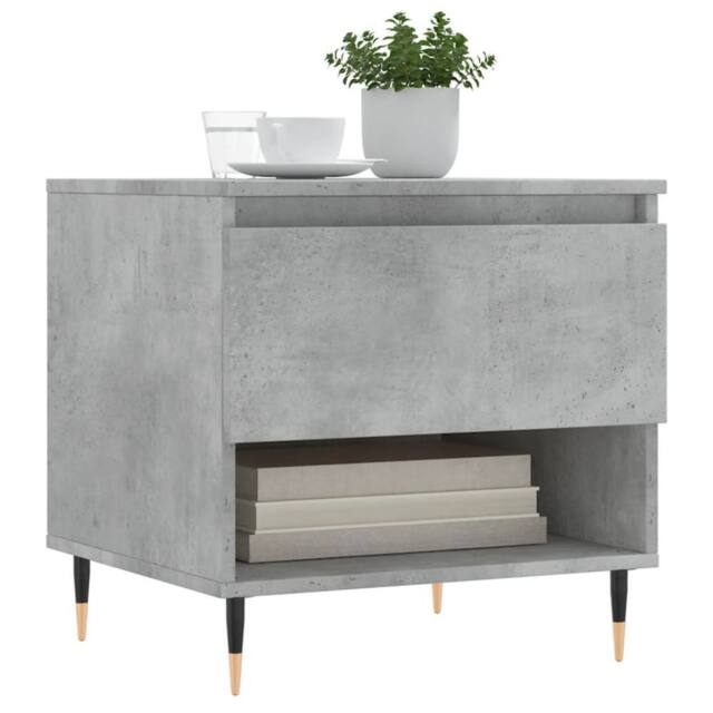 Berkfield Home Modern Coffee Tables 2 pcs Concrete Grey 50x46x50 cm Engineered Wood - Size: 50 x 46 x 50 cm - image 1