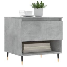 Berkfield Home Modern Coffee Tables 2 pcs Concrete Grey 50x46x50 cm Engineered Wood - Size: 50 x 46 x 50 cm - thumbnail 1