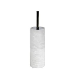 Showerdrape Bianco Frost Onyx White Striped Toilet Brush & Holder - thumbnail 4