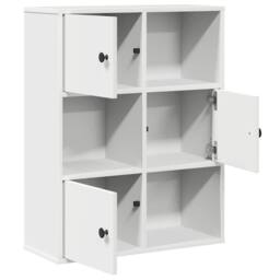 Berkfield Home Durable Bookcase White 60x24x76.5 cm Engineered Wood - thumbnail 4