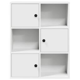 Berkfield Home Durable Bookcase White 60x24x76.5 cm Engineered Wood - thumbnail 5