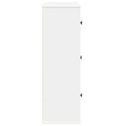 Berkfield Home Durable Bookcase White 60x24x76.5 cm Engineered Wood - thumbnail 6