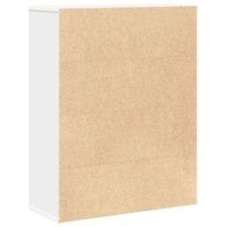 Berkfield Home Durable Bookcase White 60x24x76.5 cm Engineered Wood - thumbnail 7
