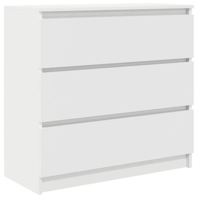 Berkfield Home Sideboard White 80x35x76 cm Engineered Wood - Size: 80 x 35 x 76 cm - image 1