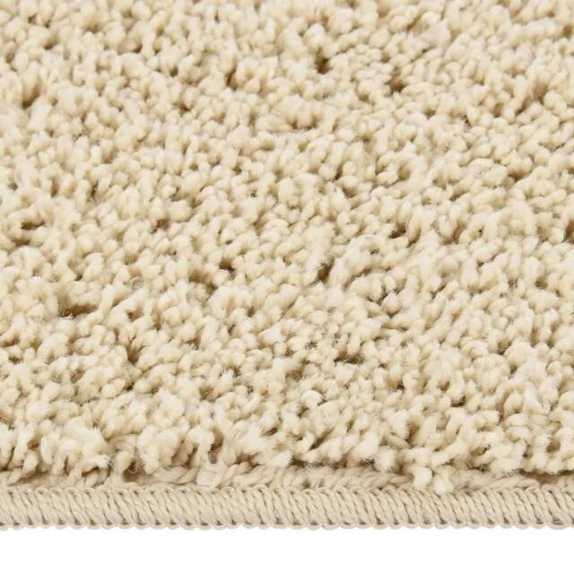 Berkfield Home Shaggy Rug Cream 200x290 cm Anti Slip - Size: Medium - image 1