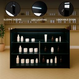 Monstershop LED Retail Shop Counter K1500 - Black - thumbnail 2