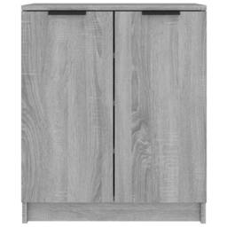 Berkfield Home Shoe Cabinet Grey Sonoma 59x35x70 cm Engineered Wood - Size: 59 x 35 x 70 cm - thumbnail 3