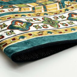 Nicoman Velvet Prayer Mat 120cm x 70cm in Blue - Size: 70 cm x 120 cm - thumbnail 6