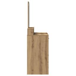 Berkfield Home Dressing Table with Drawers - Artisan Oak, 100x41x140 cm in Brown - Size: 100 x 41 x 140 cm - thumbnail 7