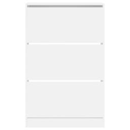 Berkfield Home Shoe Cabinet White 80x21x125.5 cm Engineered Wood - thumbnail 5