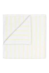 Blomus ARTO Bath Towel with Narrow Stripes - White/Transparent Yellow in White - thumbnail 1