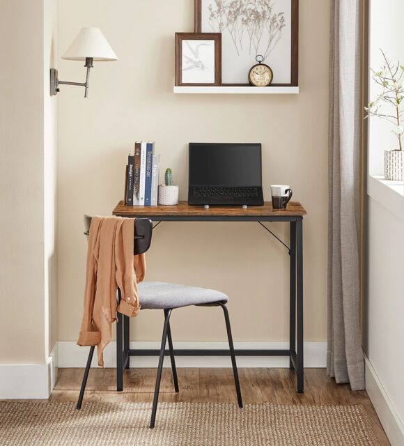 Wyld and Coco Small Home Office Desk in Brown