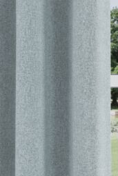 Enhanced Living 'Austin' Blue 100% Blackout, Thermal, Linen Look Pair of Eyelet Curtains - Size: 229 cm width x 183 cm drop - thumbnail 3