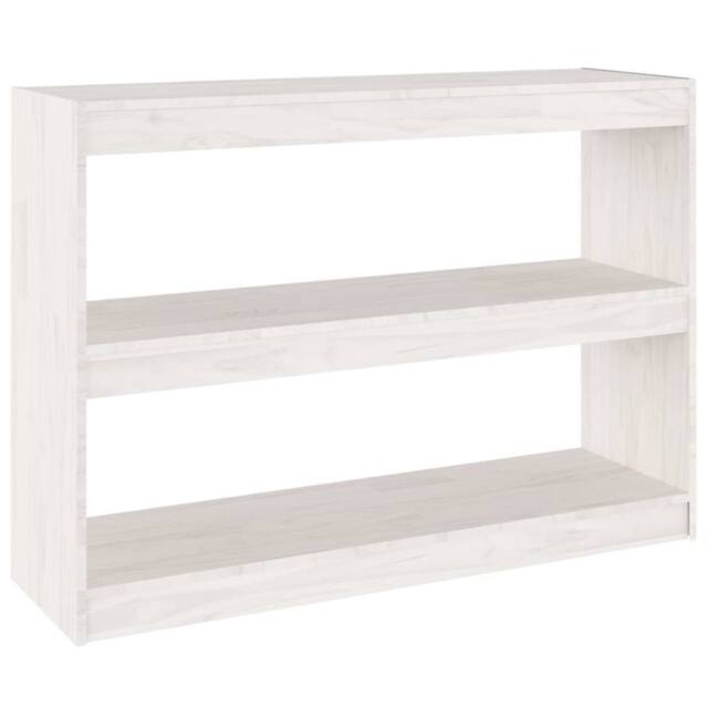 Berkfield Home Book Cabinet Room Divider White 100x30x71.5 cm Pinewood - image 1