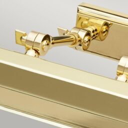 Netlighting Chawton 2 Light Medium Picture Wall Light Brass E14 in Yellow - thumbnail 2