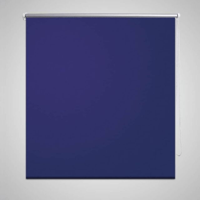 Berkfield Home Roller Blind Blackout 120 x 230 cm Marine in Blue - image 1