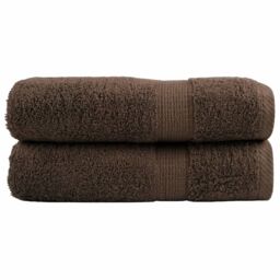 Berkfield Home Premium Hand Towels SOLUND 2pcs Brown 50x100cm 600gsm