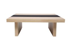 Orsina Modern Style Coffee Table, Natural Wood Coffee Table With High Gloss Finish, Wooden Coffee Table For Home - thumbnail 2