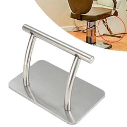 KORVIXA NEW Stainless Steel Footrest Foot Rest Barbers Hairdresser Tattoo in Silver - Size: 0.6m2 - thumbnail 4