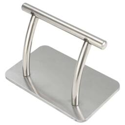 KORVIXA NEW Stainless Steel Footrest Foot Rest Barbers Hairdresser Tattoo in Silver - Size: 0.6m2