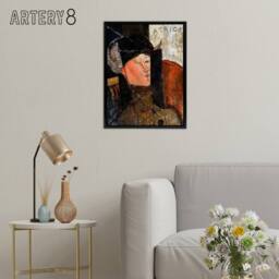 "Artery8 Portrait of Beatrice Hastings Modigliani Framed Canvas Wall Art - Size: W12"" x H16""" - thumbnail 3