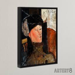 "Artery8 Portrait of Beatrice Hastings Modigliani Framed Canvas Wall Art - Size: W12"" x H16""" - thumbnail 2