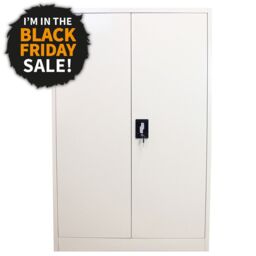 Monstershop Metal Filing Cabinet 140cm in Grey - thumbnail 2