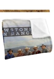 Yellowstone Ranch Hands Silky Touch Super Soft Throw Blanket 152 X 127 cm in White - thumbnail 3