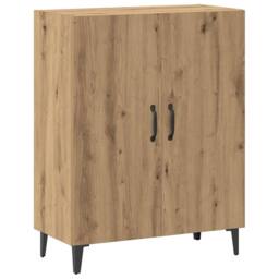 Berkfield Home Sideboard Artisan Oak 70x34x90 cm Engineered Wood in Brown - Size: 70 x 34 x 90 cm - thumbnail 1