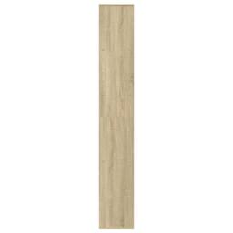 Berkfield Home Room Divider Bookcase Sonoma Oak 67x25x161.5 cm Engineered Wood in Light Brown - thumbnail 6