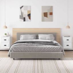 Berkfield Home Wall-mounted Bedside Cabinets 2 pcs High Gloss White 41.5x36x53cm - Size: 41.5x36x53 cm - thumbnail 3