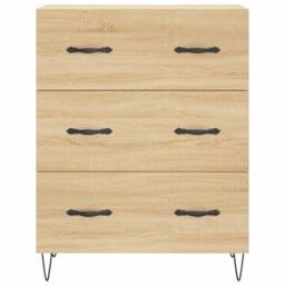 Berkfield Home Highboard Sonoma Oak 69.5x34x180 cm Engineered Wood in Light Tan - thumbnail 8
