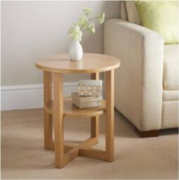 SPOT ON DEALZ Small Oak Side Coffee Table Room Furniture Bedroom sofa side table in Light Oak - thumbnail 7