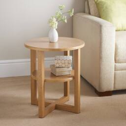 SPOT ON DEALZ Small Oak Side Coffee Table Room Furniture Bedroom sofa side table in Light Oak