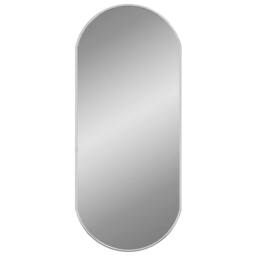 Berkfield Home Wall Mirror Silver 70x30 cm Oval - thumbnail 1
