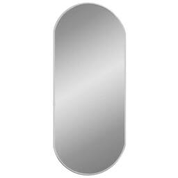 Berkfield Home Wall Mirror Silver 70x30 cm Oval - thumbnail 3