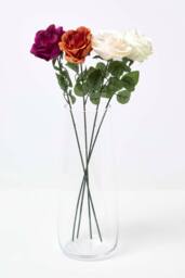 Homescapes Set of 4 Artificial Autumn Rose Stems - thumbnail 5