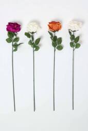 Homescapes Set of 4 Artificial Autumn Rose Stems - thumbnail 2