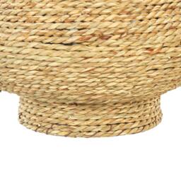 Wyld and Coco Seagrass Rope Vase Handmade Natural W23 x D23 x H41cm - thumbnail 6
