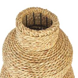 Wyld and Coco Seagrass Rope Vase Handmade Natural W23 x D23 x H41cm - thumbnail 5