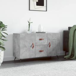 Berkfield Home Sideboard Concrete Grey 100x36x60 cm Engineered Wood - Size: 100 x 36 x 60 cm - thumbnail 2