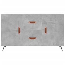 Berkfield Home Sideboard Concrete Grey 100x36x60 cm Engineered Wood - Size: 100 x 36 x 60 cm - thumbnail 6
