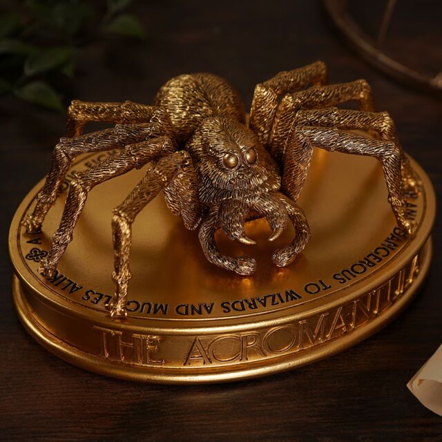 Warner Bros Harry Potter Herbology Figurine - Aragog in Gold - image 1