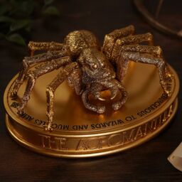 Warner Bros Harry Potter Herbology Figurine - Aragog in Gold - thumbnail 1