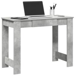Berkfield Home Decorative Desk Concrete Grey 100x45x75 cm Engineered Wood - Size: 100 x 45 x 75 cm - thumbnail 2