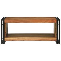Berkfield Home Stunning Coffee Table 90x50x38 cm Solid Wood Acacia in Brown - Size: 90 x 50 x 38 cm - thumbnail 1