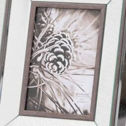 Lemon Pavilion Furniture and Decor Tristan Mirror 5X7 Frame - Glass/Wood - L2 x W26 x H31 cm - Brown - thumbnail 2