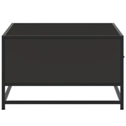 Berkfield Home Coffee Table Black 90x57x35 cm Engineered Wood & Metal - Size: 90 x 57 x 35 cm - thumbnail 6