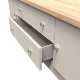 Ready Assembled 2 U Norton 2 Door 2 Drawer Superwide TV Unit (Ready Assembled) in Taupe - Size: Large - thumbnail 5